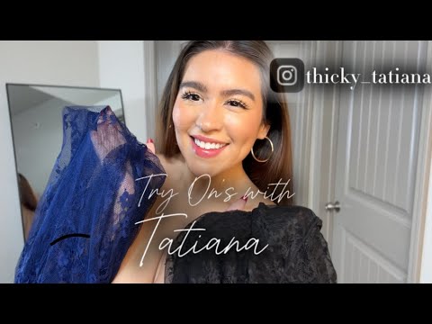 4K Transparent Dress Try-On Haul | Mirror View | Thicky Tatiana - See ...